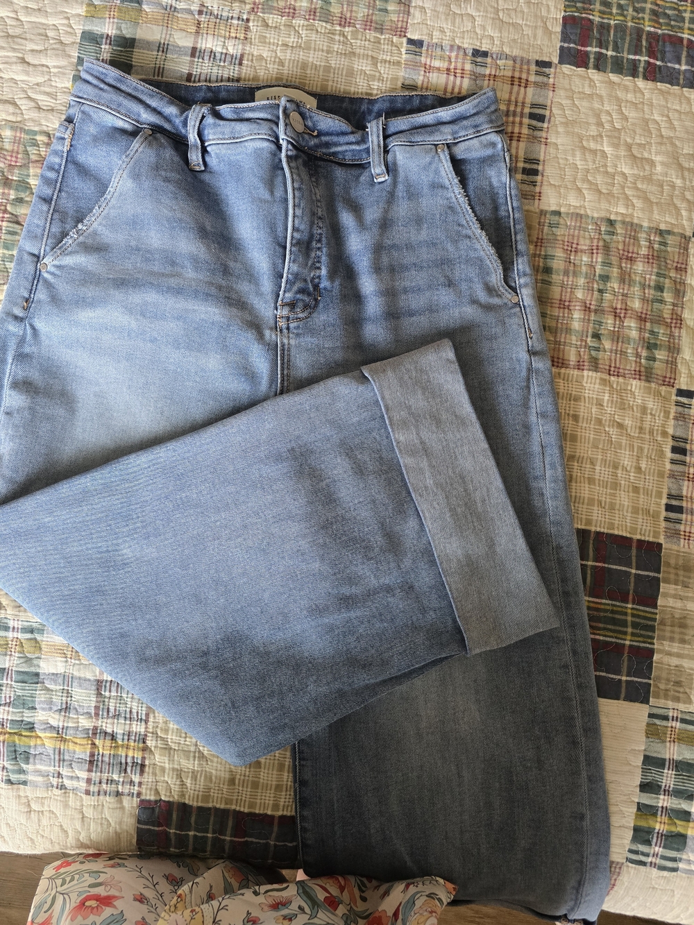 RISEN Blue wide Leg Jeans